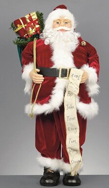 1 Meter Santa With Name List