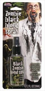 Black Zombie Blood Spray