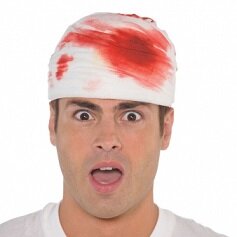 Adults Bloody Head Wrap