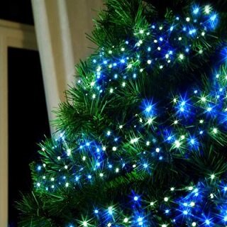 480 Cluster LED Tree Lights Blue White