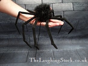 Black Fur Spider Decoration