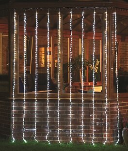 Waterfall Curtain Christmas Lights